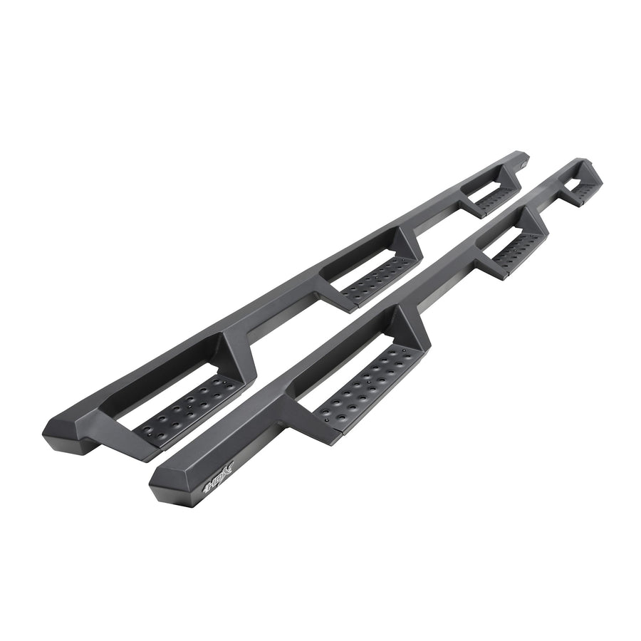 Westin HDX 56-534765 Drop Wheel to Wheel Nerf Bars fits 2020-2025 Silverado Sierra 2500 3500 Crew Cab 6'5" Bed Textured Black Pair