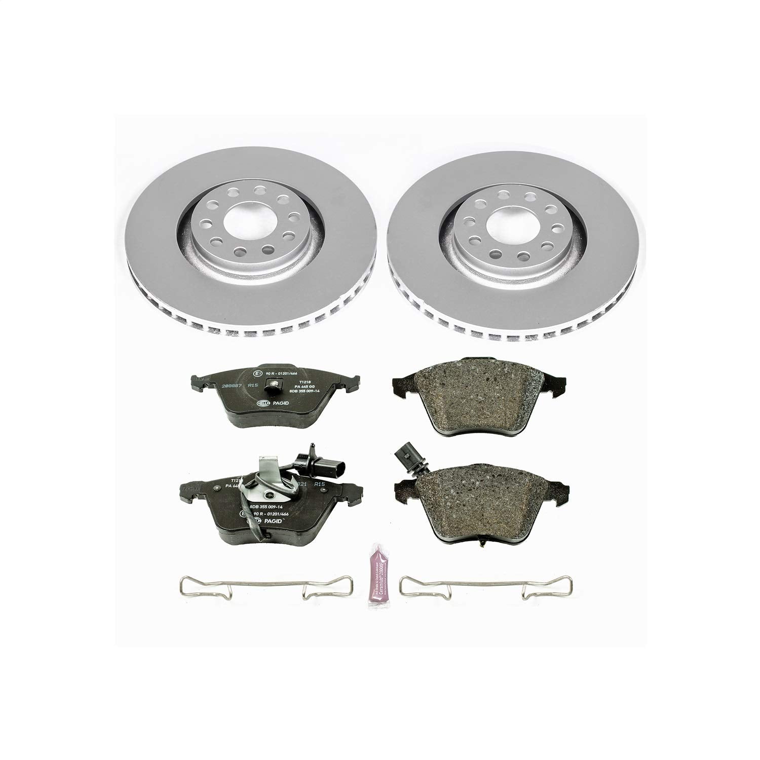 Power Stop ESK891 Euro-Stop Front Brake Kit For Audi A6 2002-2004, Audi A6 Quattro 2002-2004, Audi Allroad Quattro 2001-2005 [Model Specific]