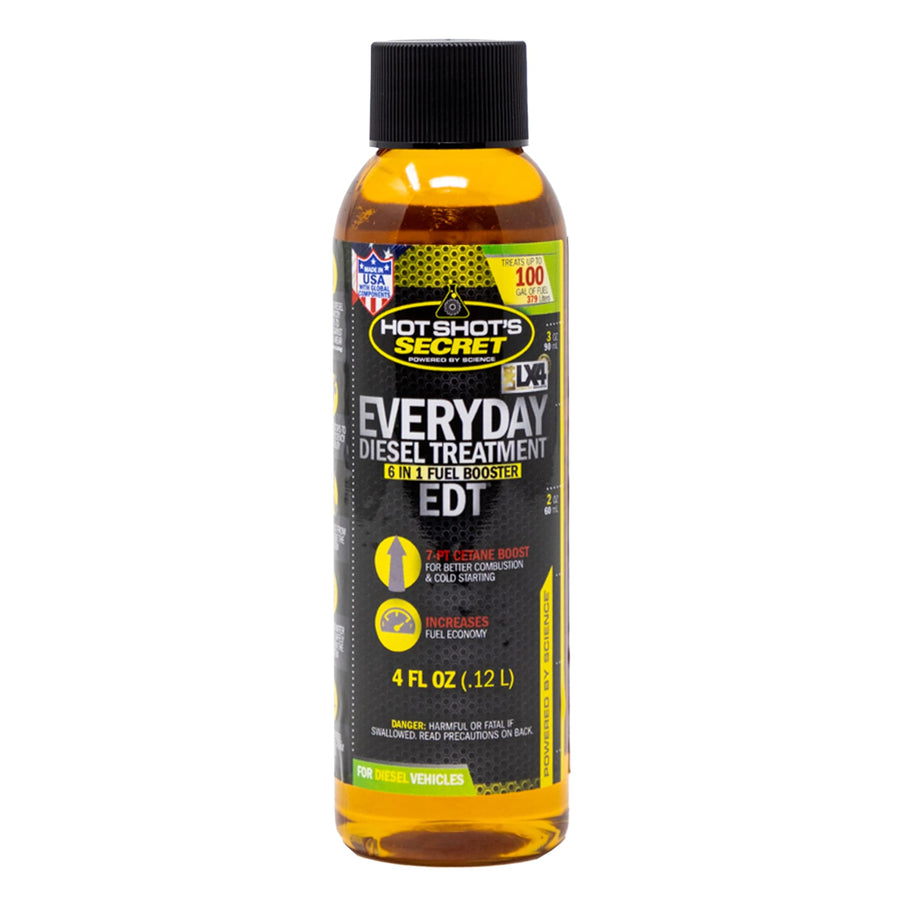 Hot Shot's Secret EDT Everyday Diesel Treatment 4 Fluid Ounce Bottle HOT SHOTS