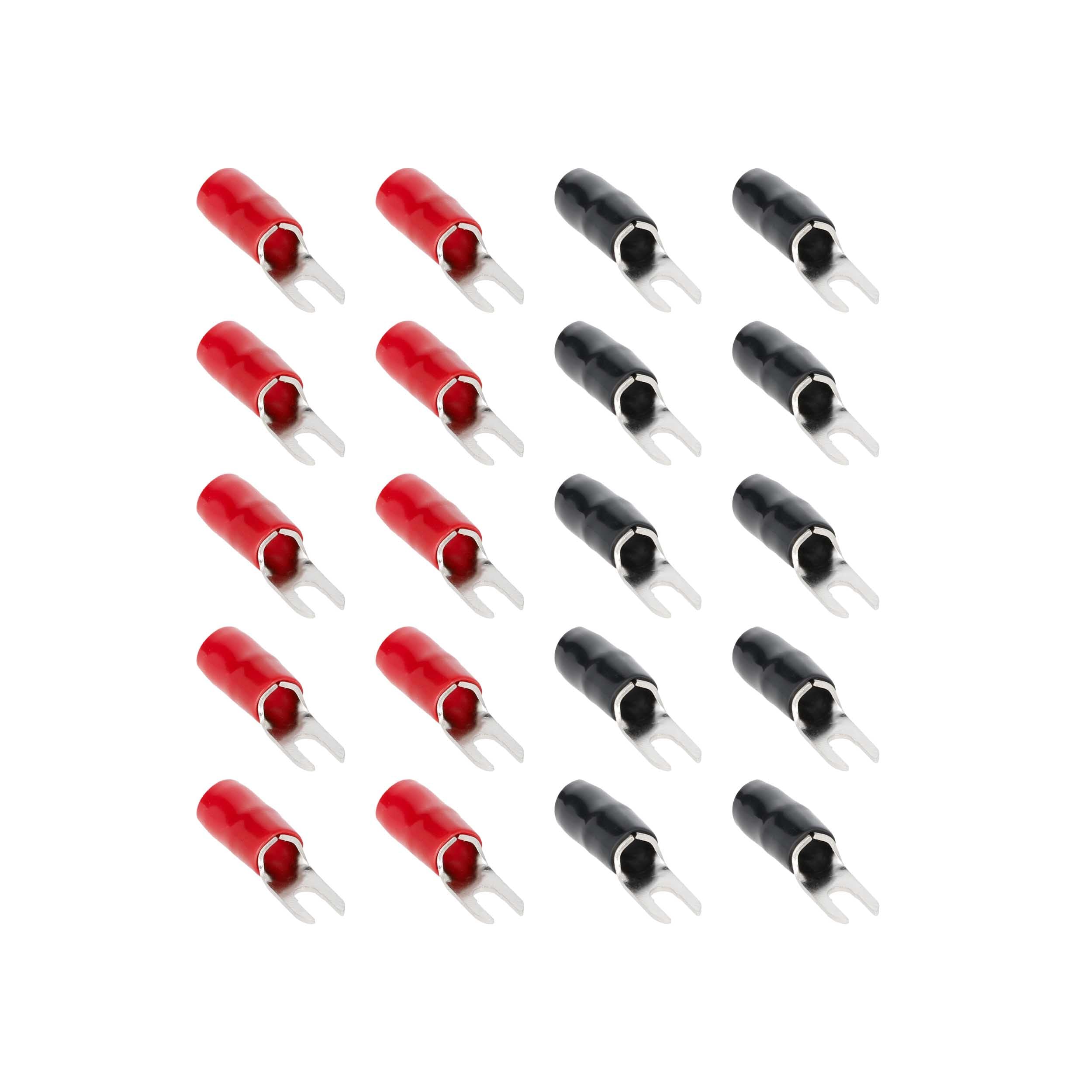 V8 Series T-Spec V8-ST3-20 Nickel Plated Spade Terminal, 20 Pack
