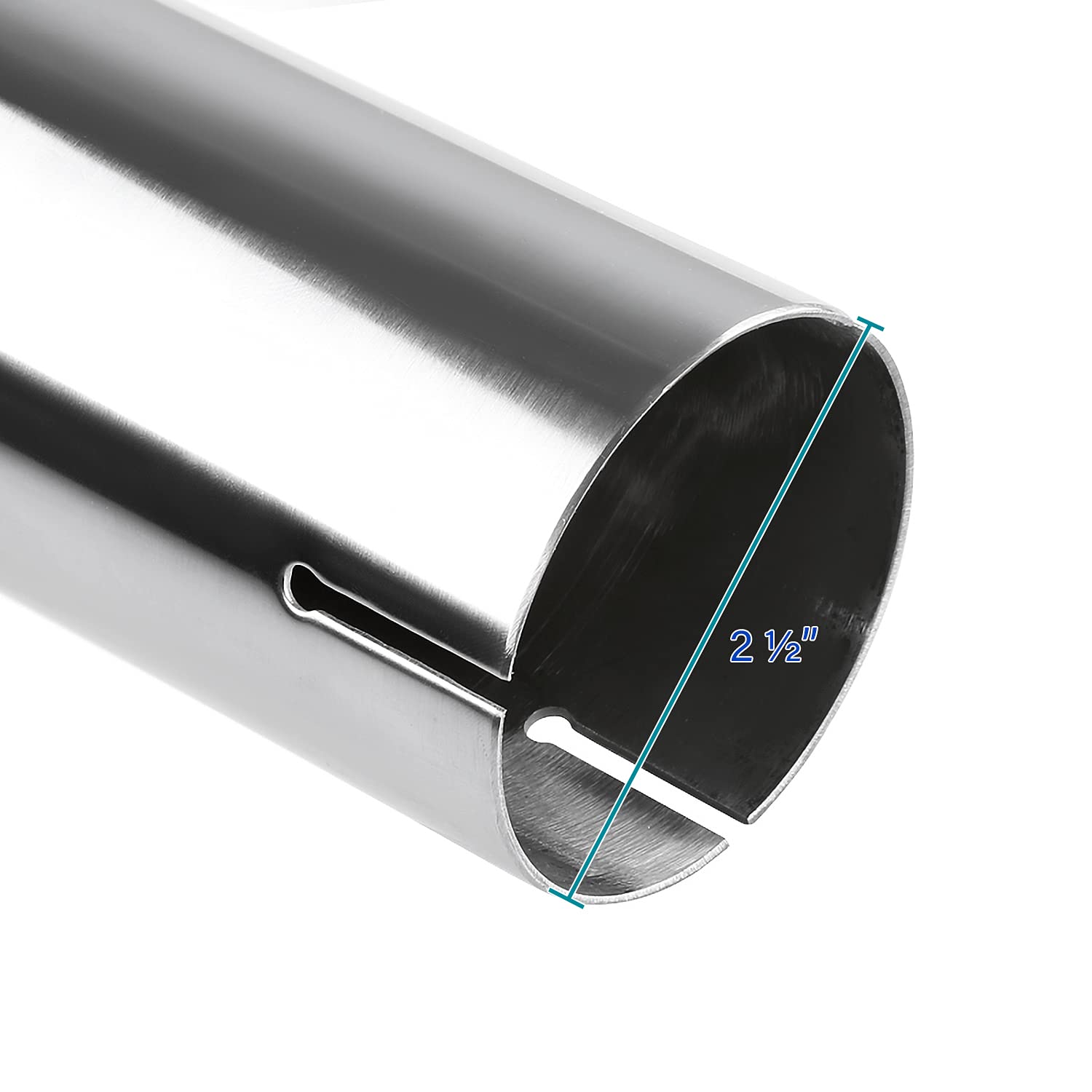 3.875" Slant Titanium Burnt Stainless Steel Exhaust Muffler Tip SPEC-D TUNING 2.5" Inlet