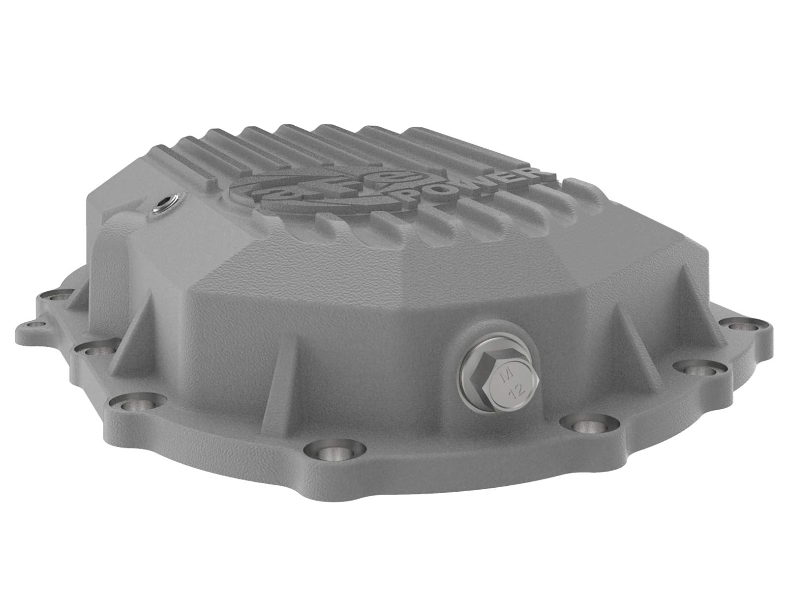 aFe POWER Front Differential Cover Street Series Raw w/Machined Fins - #46-71050A - GM 2500/3500 11-20 V8-6.0L/6.6L (AAM 9.25)