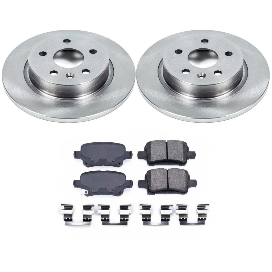 Power Stop KOE7896 Rear Replacement Brake Kit-OE Brake Rotors & Ceramic Brake Pads For Chevrolet Cruze 2016 [Model Specific]
