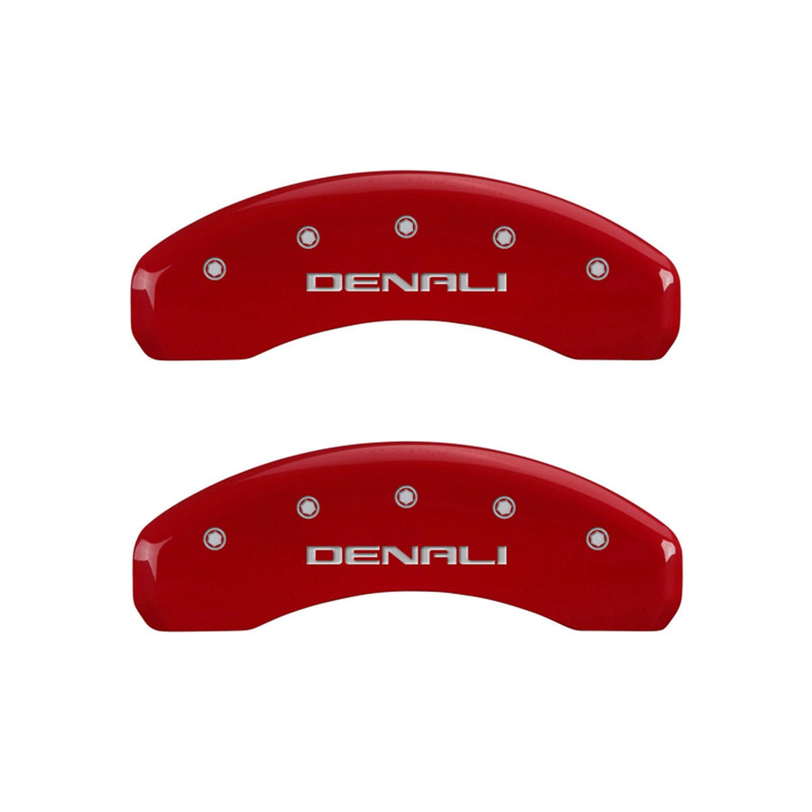 Brake Caliper Covers MGP - 2014-2018 GMC Sierra 150 Front and Rear Set - Red
