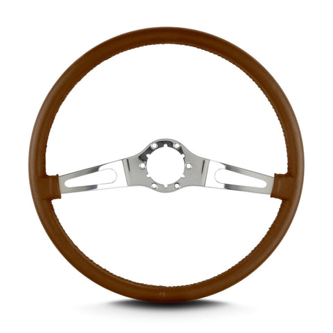 Teardrop Lecarra 66205 15" Polished Thin Grip Caramel 2 Spoke