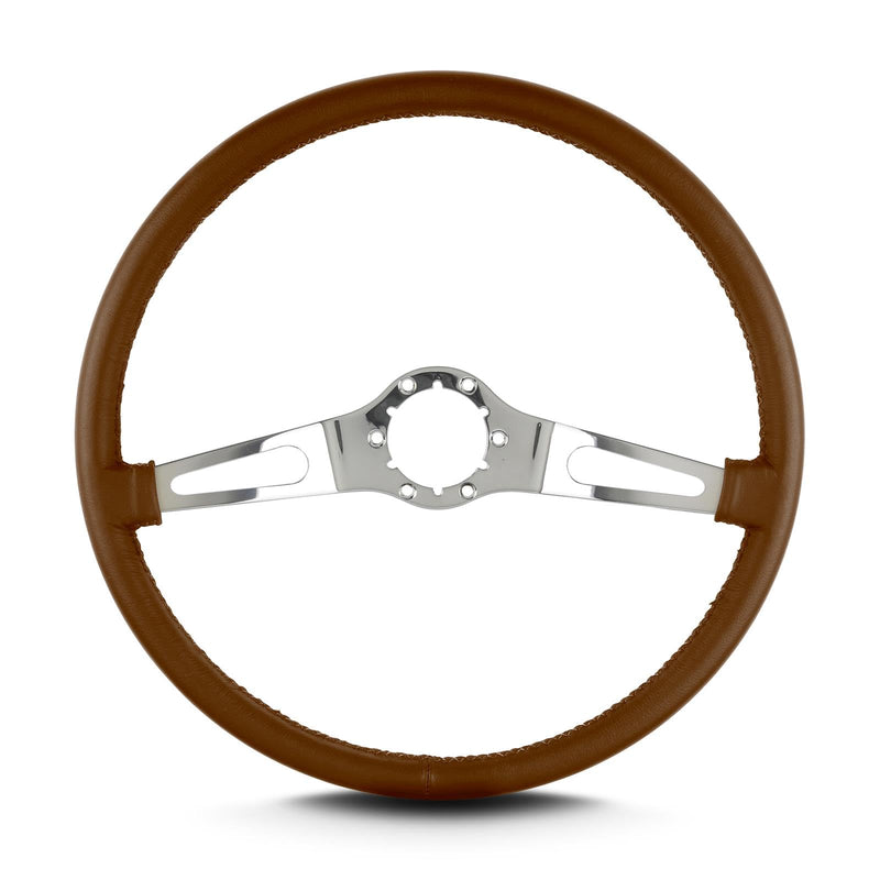 Teardrop Lecarra 66205 15" Polished Thin Grip Caramel 2 Spoke