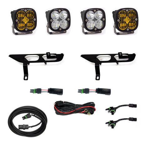 Squadron Baja Designs SAE/Pro Fog Pocket Kit - (Multi-Pattern; Clear; Toggle Wiring)