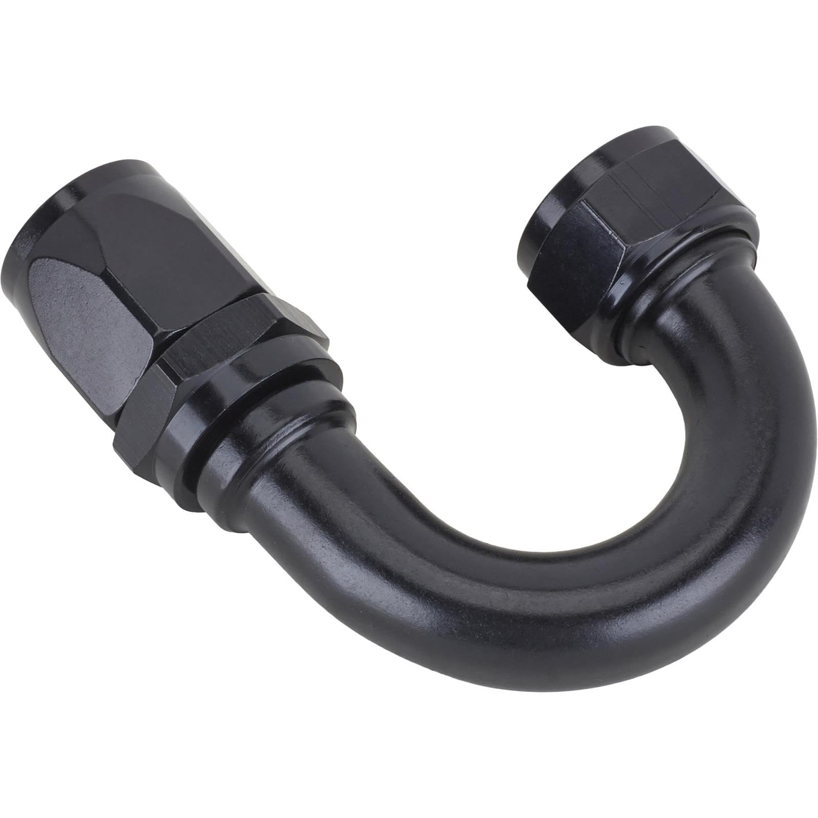 Fragola Performance Systems #12 Fem X #16 Hose 180 Deg Expanding Hose End Black 231813-BL