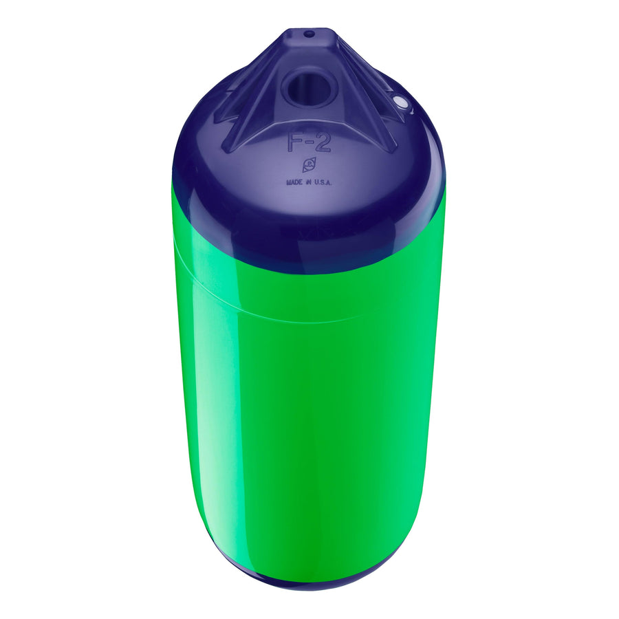 Polyform F-2 Standard Boat Fender F-Series - Blue Ropehold Green