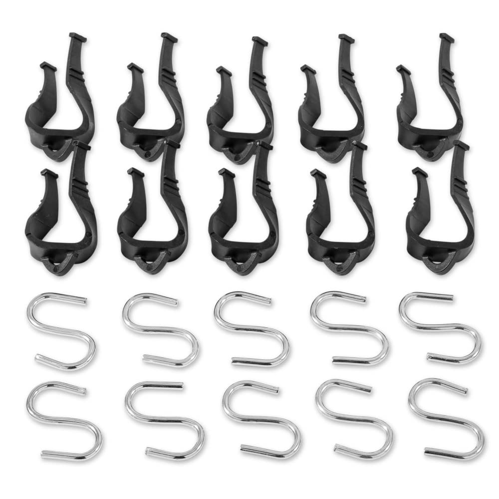 42707 Camco RV Awning Accessory Hangers, 10-Pack - Safely Secures Party Lights to Your RV's Awning - Offers a Universal Fit