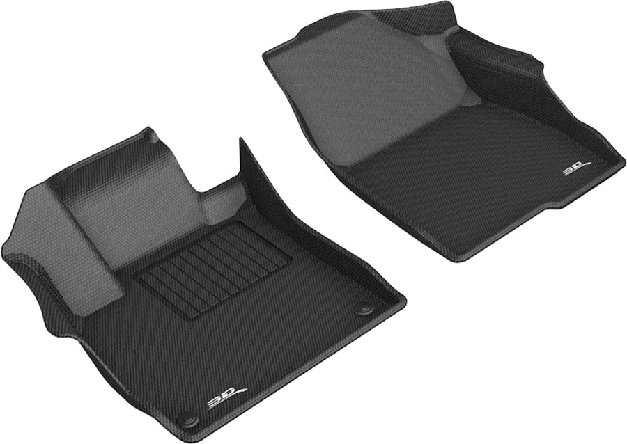 Kagu Floor Mat 3D MAXpider Custom Fit (Black) Compatible with Honda Accord 2018-2022 - Front Row