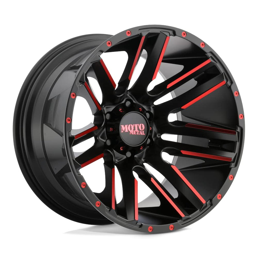 Moto Metal 20X12 MO978 S-BLK MACH RTCC -44MM 8X6.5 - MO97821280544NRC