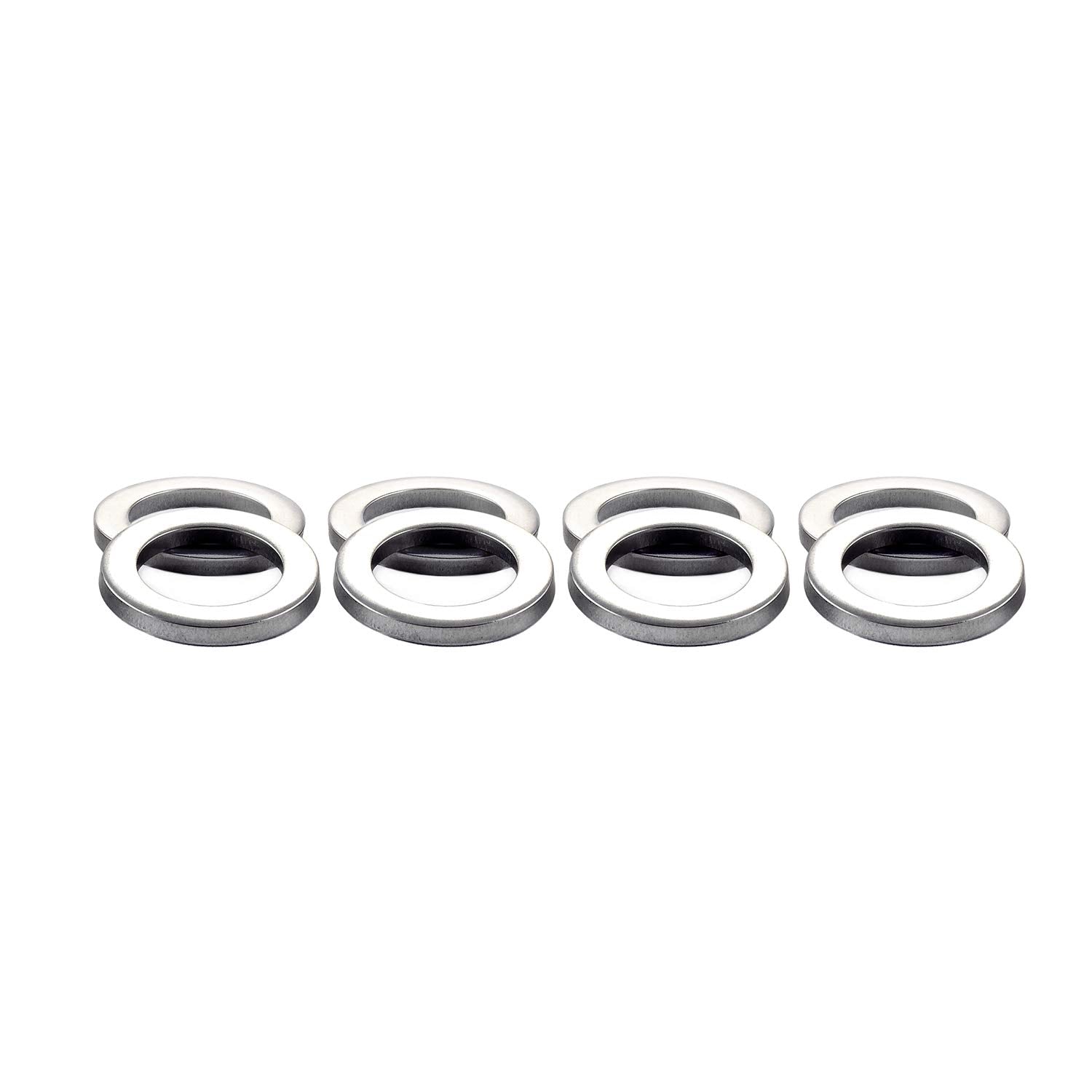 Duplex Mag Washer MCGARD 78715 - Pack of 8, Stainless Steel, Chrome