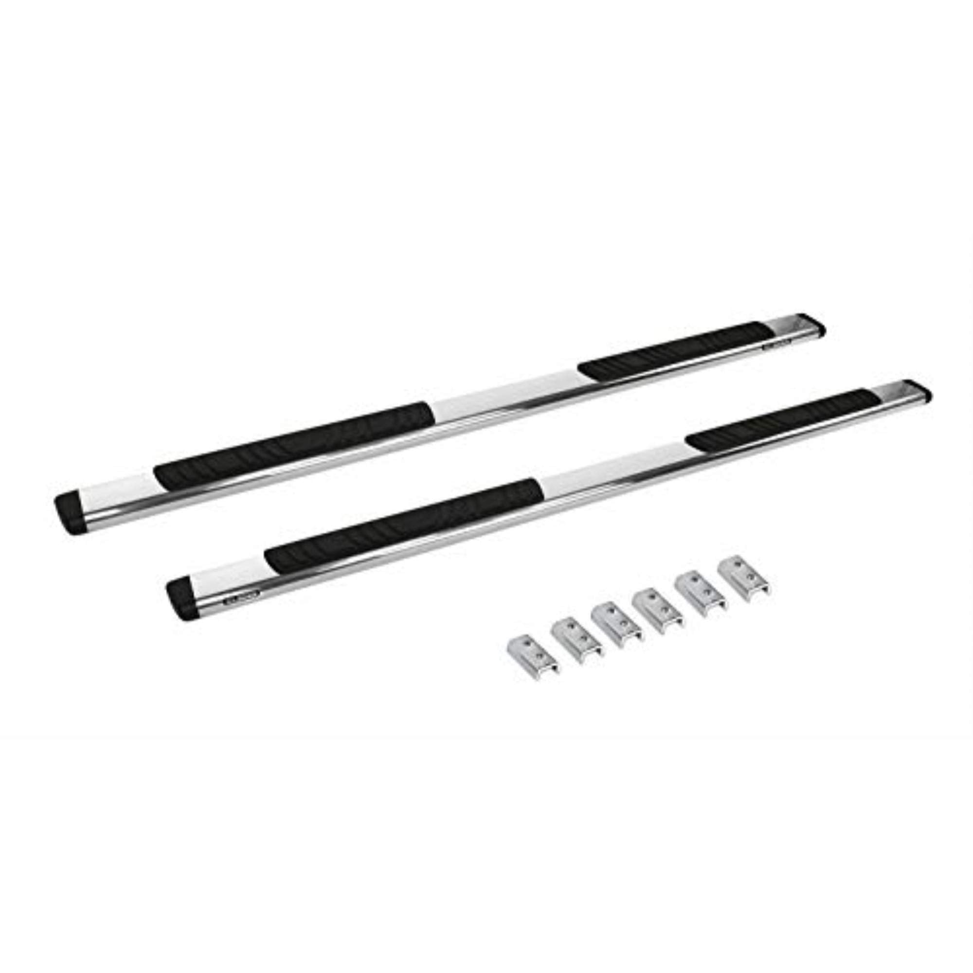 Go Rhino 5" Low Profile OE Xtreme Sidesteps & Brackets | Stainless Steel, Polished | 685451687PS | Fits 2020-2024 Jeep Gladiator JT, 4-Door