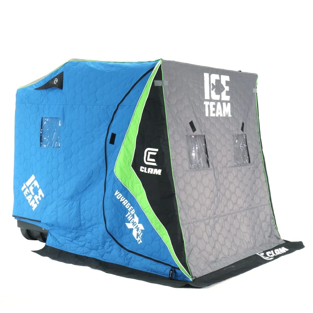 CLAM XT Voyager Thermal - Ice Team - 2-Person Flip Over Ice Shelter 116675