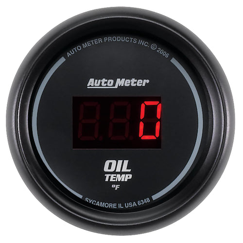 Auto Meter Sport Comp 6348 Digital 2-1/16" 0-340 Degree F Digital Oil Temperature Gauge