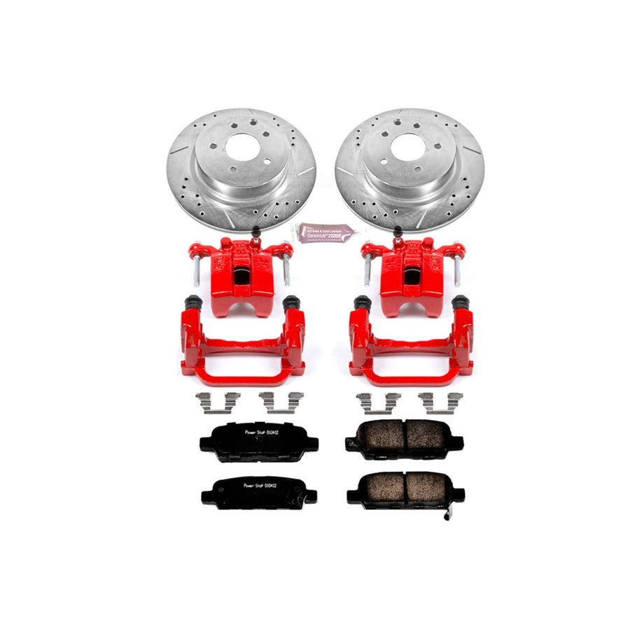 1-Click Performance Brake Kit Power Stop (KC179) with Calipers For INFINITI G35 2005-2008, INFINITI M35 2006-2009, INFINITI M45 2006-2009, Nissan 350Z 2006-2009 [Model Specific]