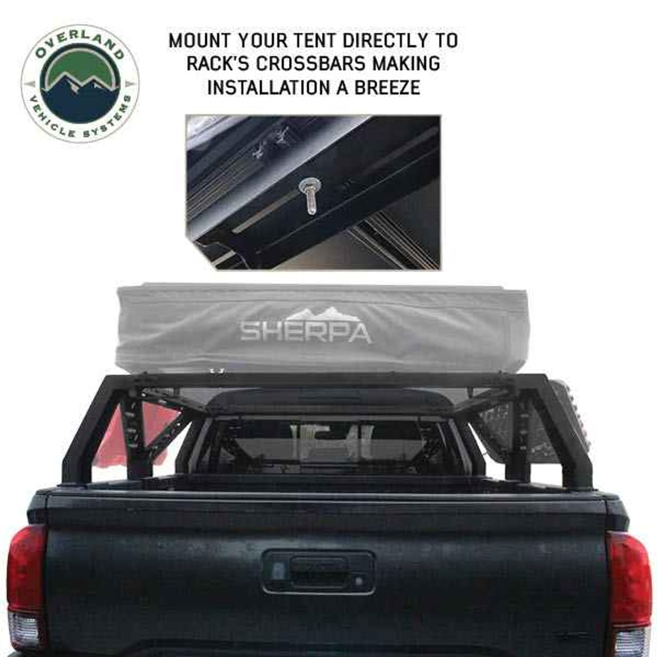 Mid-Height Bed Rack Overland Vehicle Systems for Mid-Size Trucks – Universal Fit, No-Drill Installation