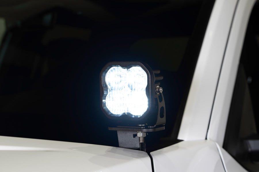 Diode Dynamics Backlit Stage Series Ditch Light Kit compatible with Toyota Tacoma 2024-2026, SS3 Pro Yellow Combo