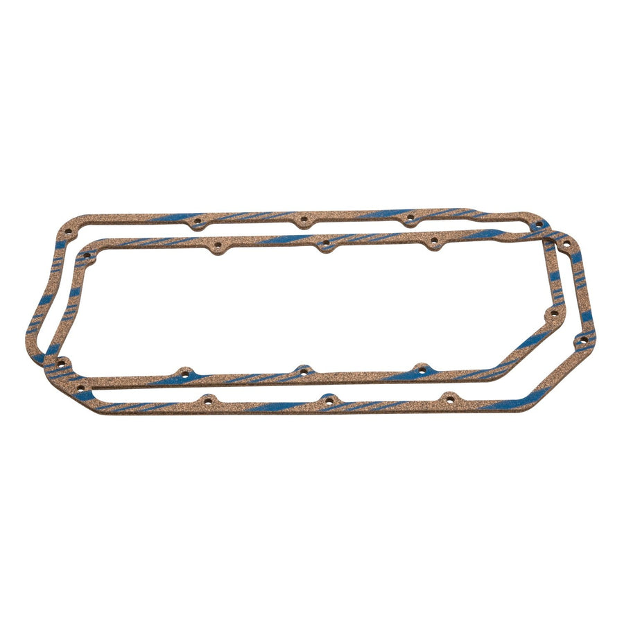 Edelbrock Valve Cover Gasket Set 2 in. x 1.84 in. Port .060 Thickness Blue Stripe Cork/Rubber