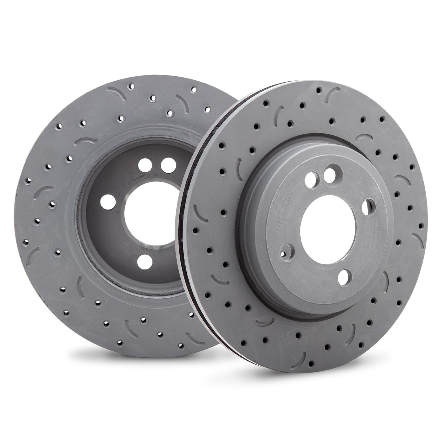 Talon Cross-Drilled and Slotted Vented Rotor, Hawk Performance Brakes, 10.87 in. Diameter, 1.73 in. Height