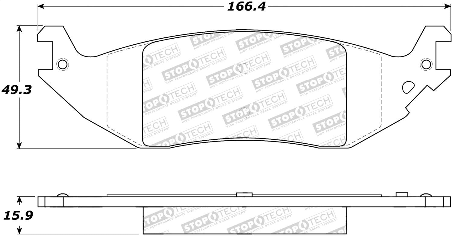 Brake Pads StopTech 308.10460 Street with Shims