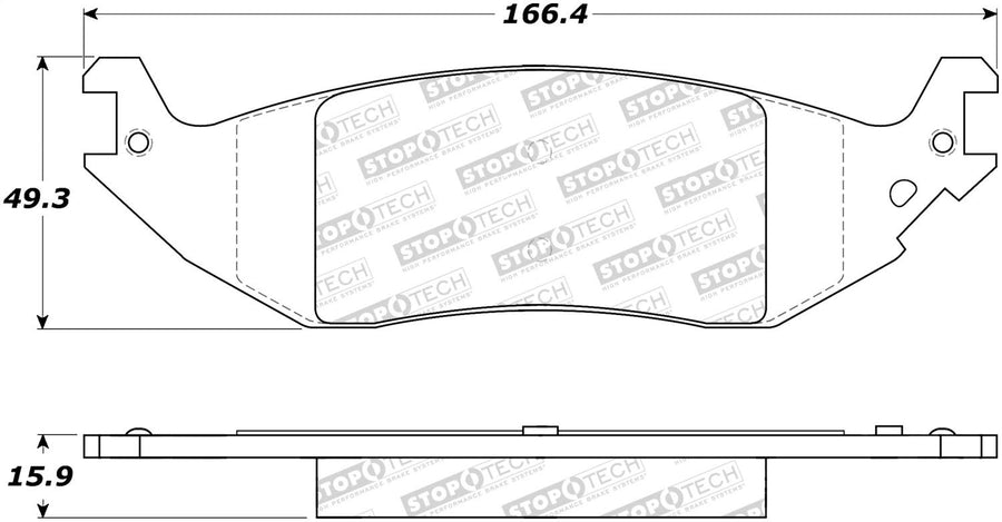 Brake Pads StopTech 308.10460 Street with Shims