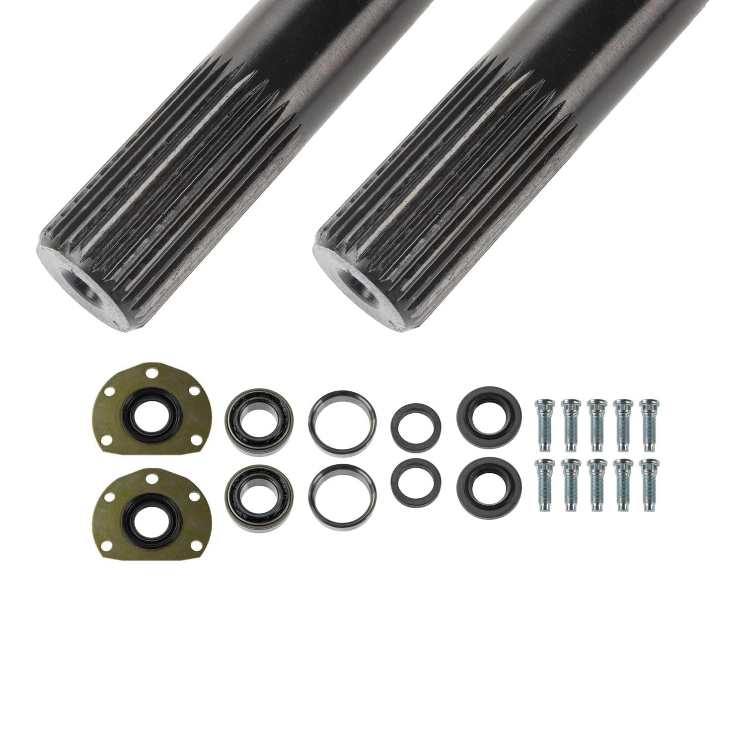 TEN Factory Bolt Pattern MG22126 Spline Drive Axle Shaft Assembly for AMC 20, 5-Bolt 29 Spline Left and Right – Fits Jeep CJ Models, CJ5/CJ7, Scrambler Replaces Alloy USA 12126, G2 90-2025-3, AM20CJL