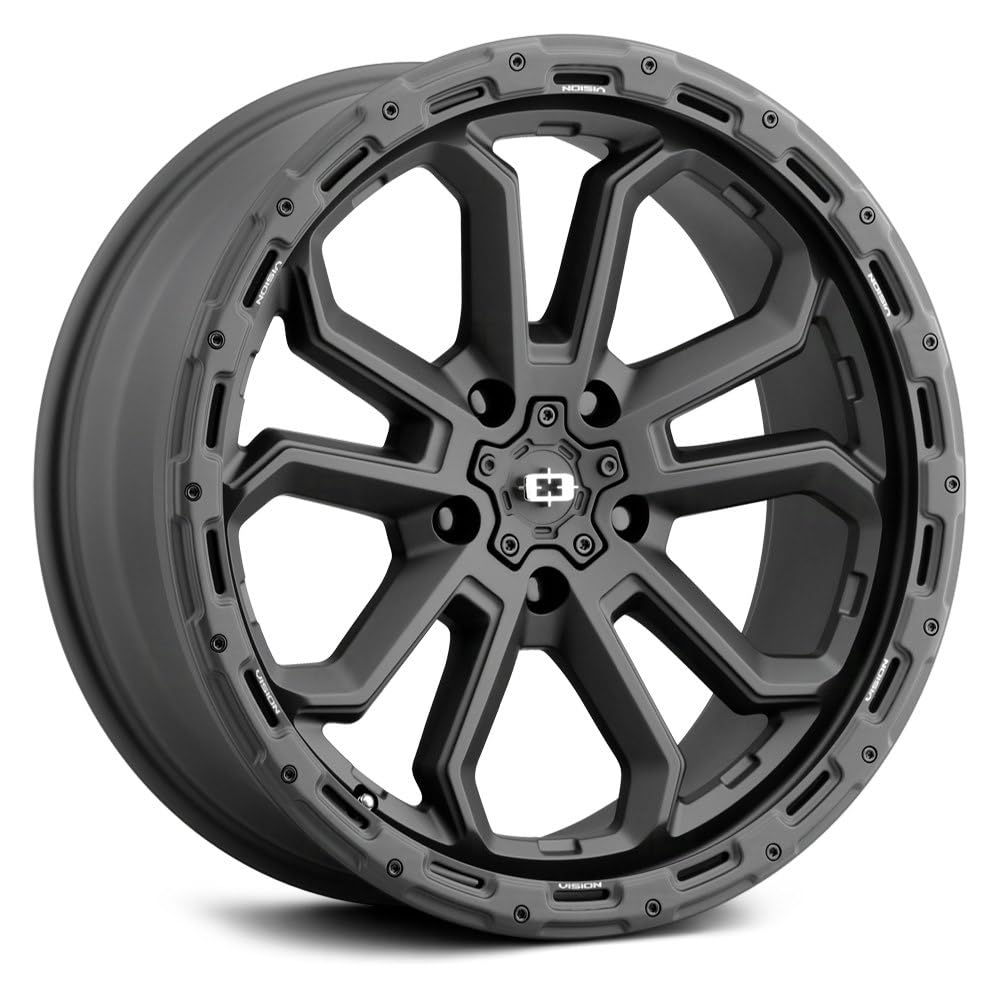 405 Vision Korupt 18x9 5x150 +12mm Satin Black Wheel Rim 18" Inch