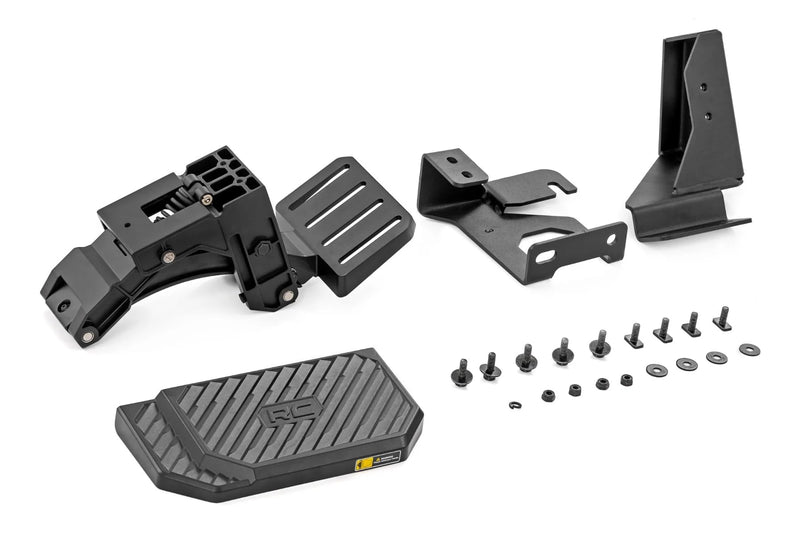 Rough Country Bed Step Retractable for Chevy Silverado & GMC Sierra 1500 (2019-2026) - Manual Pull Tailgate Step, Non-Slip Truck Step
