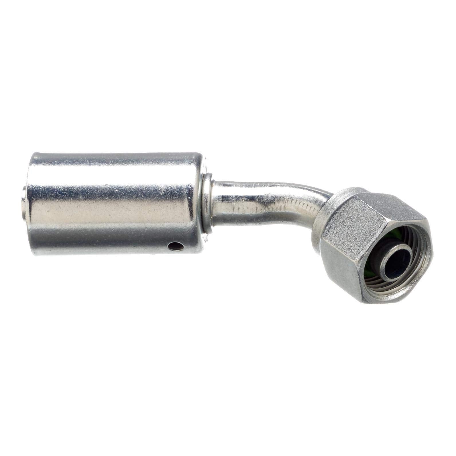 Gates Female G45591-1008 SAE Tube O Ring Nut Swivel 45 Bent Tube Aluminum (Polar Seal ACA)