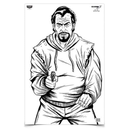 Birchwood Casey BC Bad Guy Eze-Scorer Paper Target (Per 5), 23 x 35-Inch