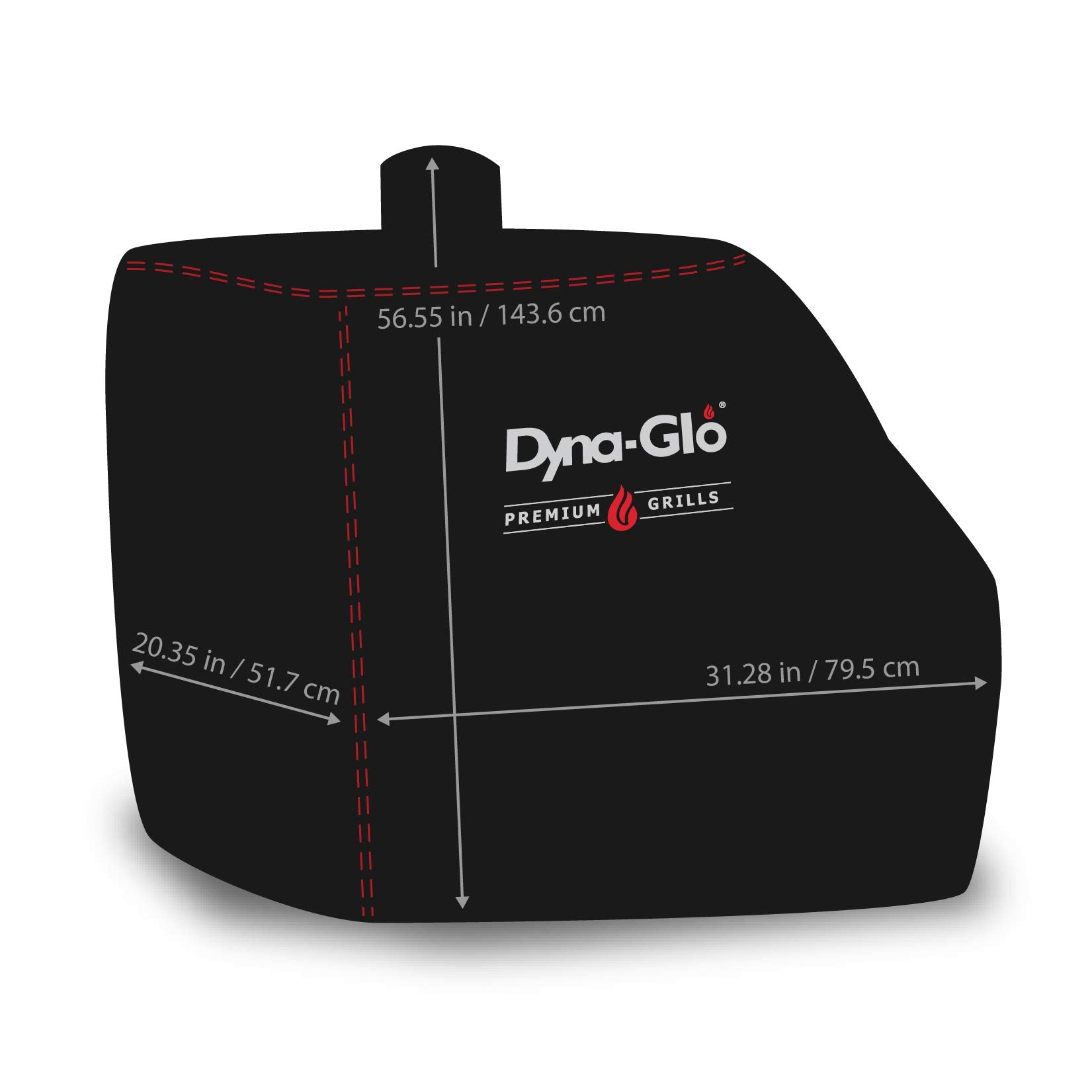 Dyna-Glo Premium DG1890CSC Vertical Offset Charcoal Smoker Cover Black