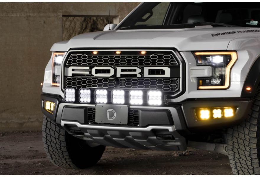 SS5 Grille CrossLink Lightbar Kit Diode Dynamics for 2017-2020 Ford Raptor Sport White Combo