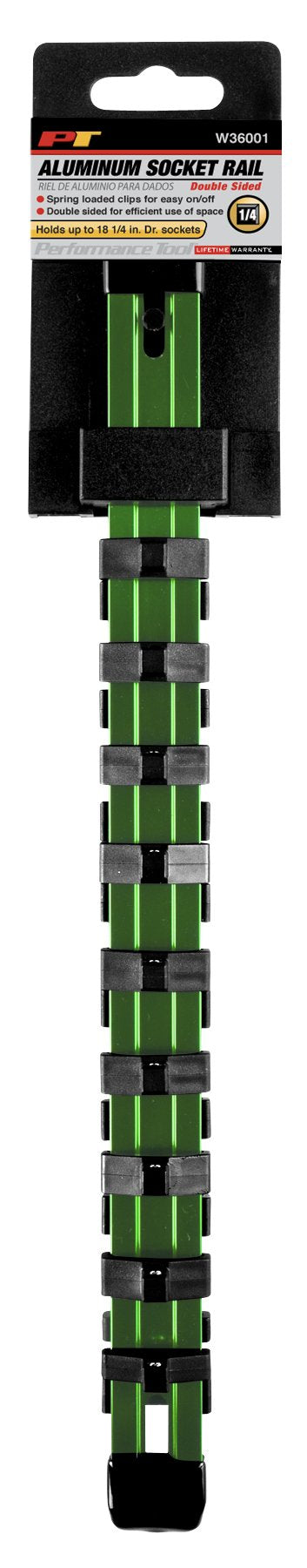 1/4-Inch Drive Performance Tool W36001 Aluminum Socket Rail