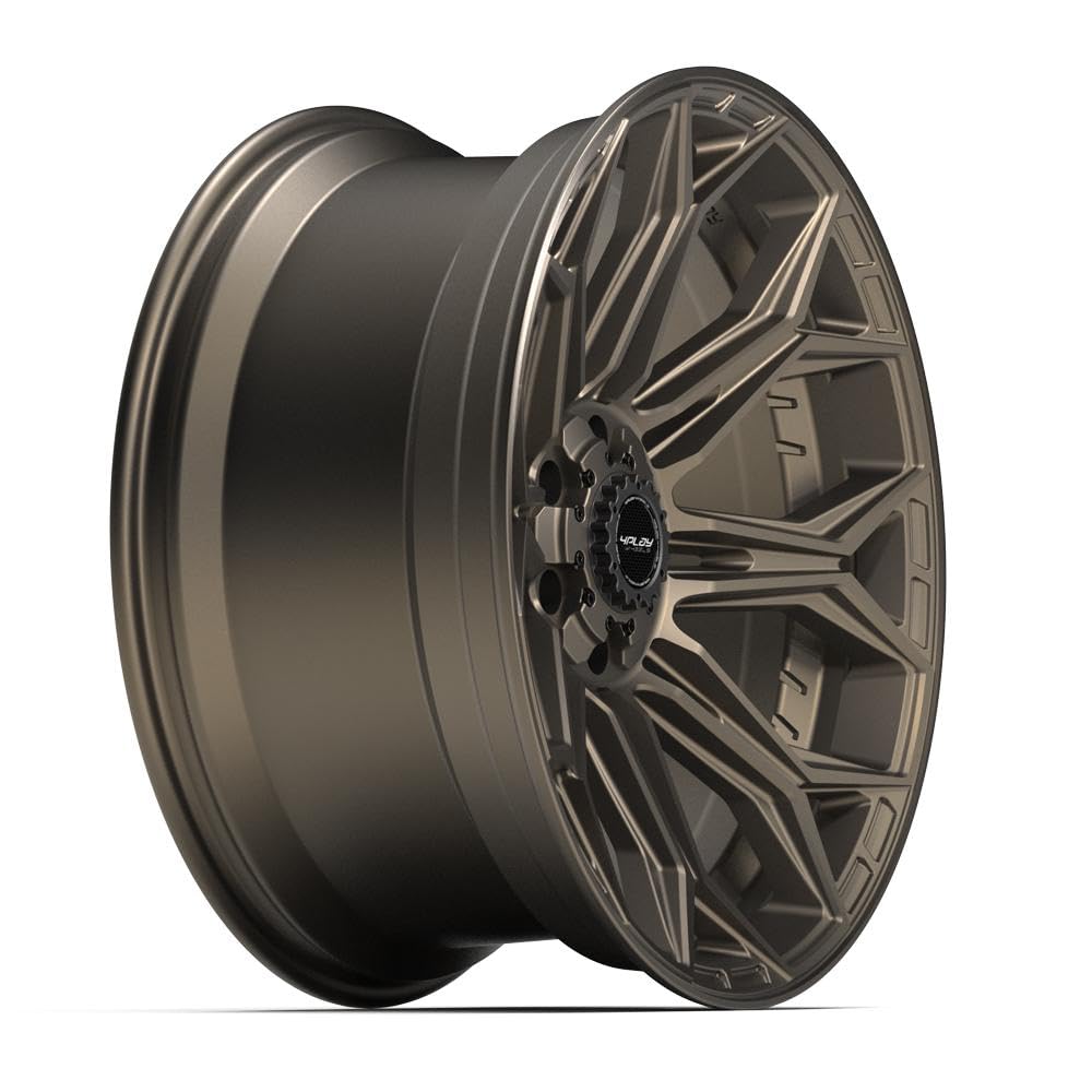 22 Inch 4PLAY Wheels Rim 4P83 Fits 6x135 & 6x139.7 22x10 Satin Bronze (1)