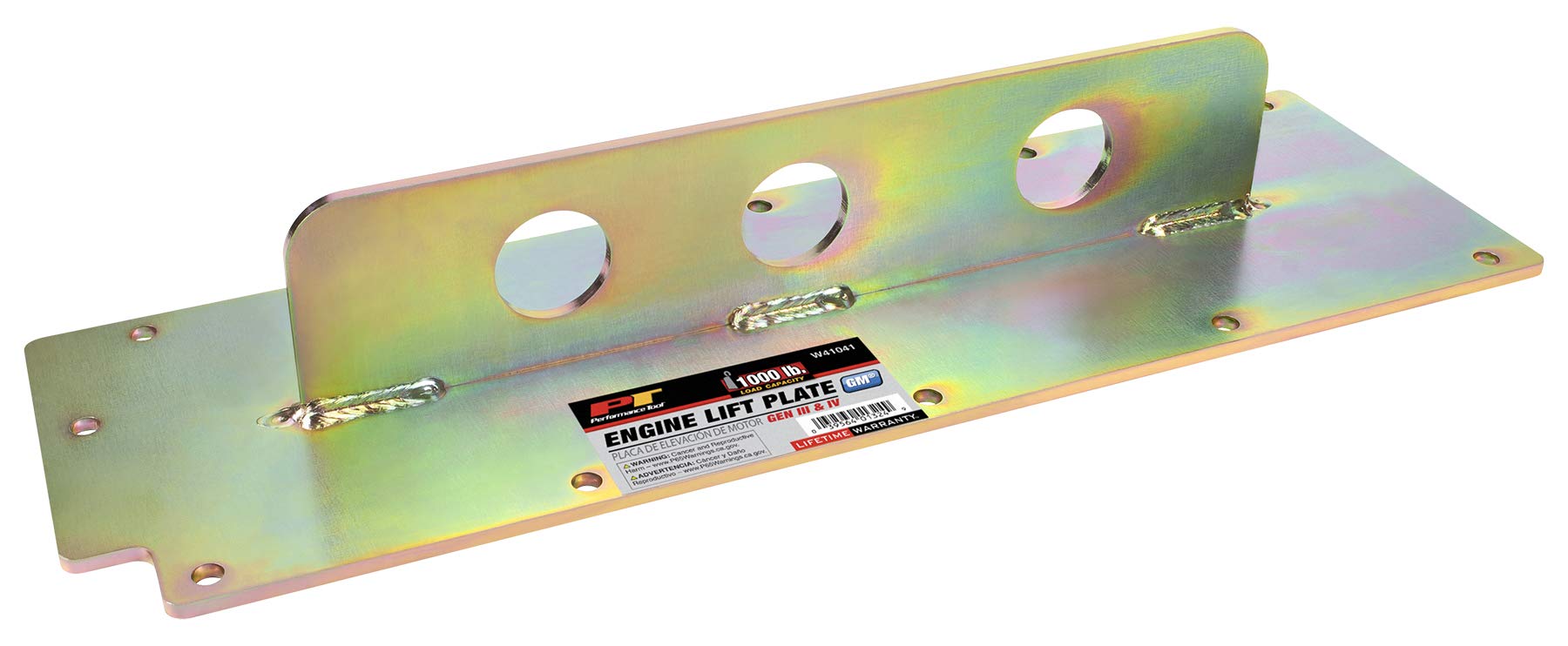 GM Gen III & IV Performance Tool W41041 Engine Lift Plate for Car and Truck Maintenance, 1/2 Ton Capacity
