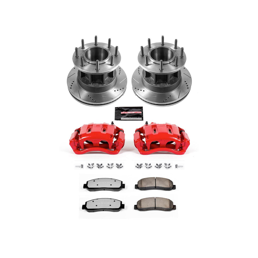 Power Stop Front KC4597-36 Z36 Truck and Tow Brake Kit (with Calipers) For Ford F-350 Super Duty 2005-2007 [Model Specific]