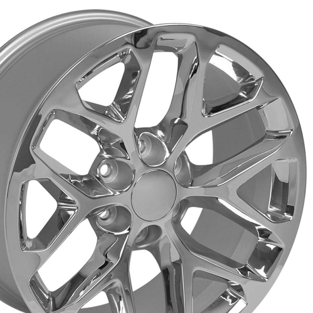 20 Inch OE Wheels CV98B Rim Fits Silverado 1500 Snowflake Style 6x139.7 20x9 Chrome - Hollander 5668 (1)