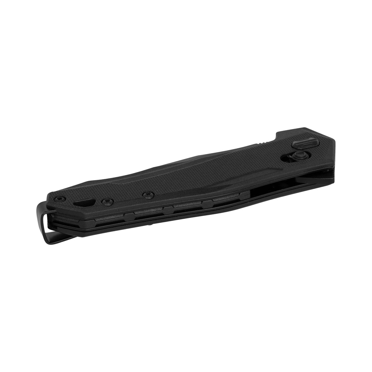Kershaw Folding Pocket Knife Monitor, 3 Inch Black Blade with D2 Steel, DuraLock Locking Mechanism, Pocketclip