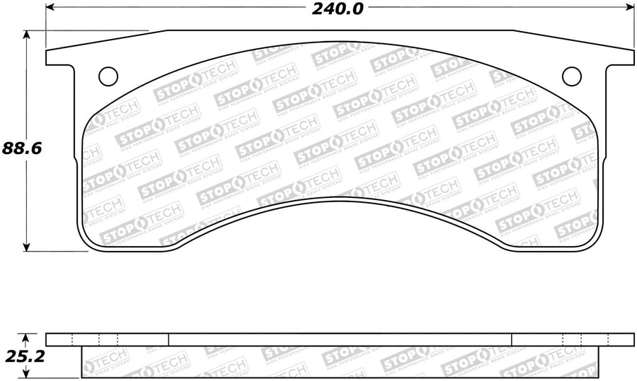 308.07690 StopTech Street Brake Pads with Shims