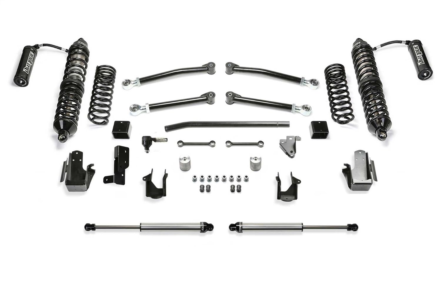 21-22 Jeep JL Fabtech 4WD Gas 5in Trail w/DLSS 2.5 Coilover Resi & RR DLSS (K4231DL)