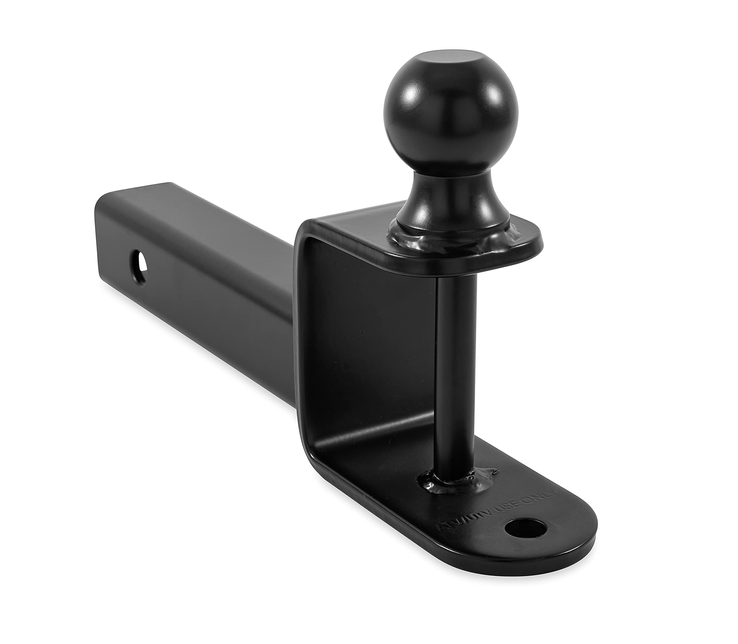 Boar Black UTV ATV Multi-Hitch - Features 2” Hitch Ball, 2” Shank - 9” (L) Shank - Hitch Ball has 2” Rise & Rated for 2,000lbs - Use w/Utility Trailers, Tow Straps & Other ATV Accessories (66081)