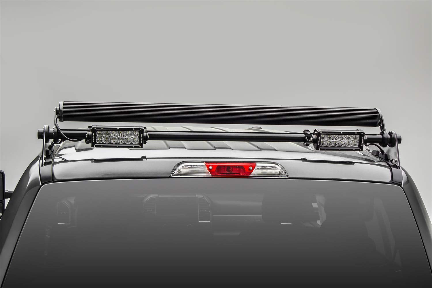 ZROADZ Modular Rack Compatible with Ford (2017-2022) Super Duty LED Bracket adjustable to mount up to (4) various size LED Light Bars - PN #Z355471, Black