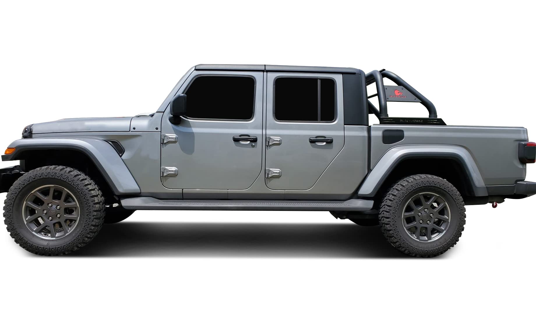 Black Classic Roll Bar Black Horse Off Road Compatible with 2020-2022 Jeep Gladiator RB09BK