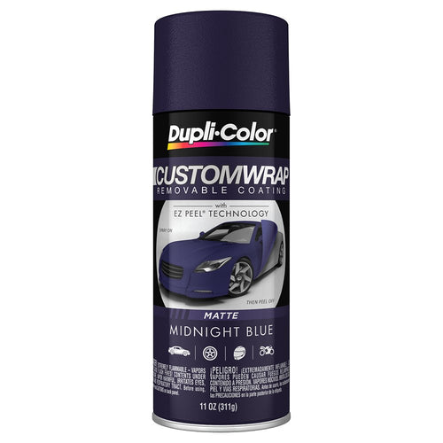 Custom Wrap Matte Dupli-Color ECWRC8127 Removable Automotive Paint – Midnight Blue Spray Paint - 11 oz. Aerosol Can