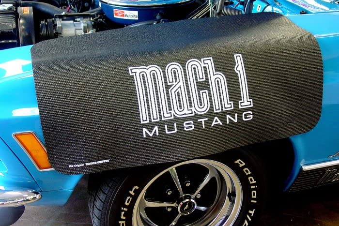 Fender Gripper Cover Fender with Ford Mach 1 Logo | Officially Licensed by Ford Motor Company | Universal Fit | Standard Size 22" X 34" | FG2116