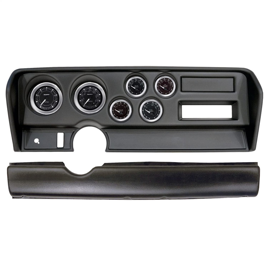AutoMeter Dash Kit Direct Fit, (3 3/8" X2, 2 1/16" X4), Pontiac GTO No Ac 70-72, Chrono (2914-04)