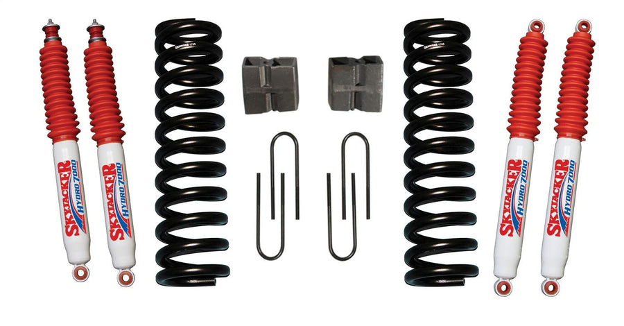 Suspension Lift Kit Skyjacker 176BK-H w/Shock 6 in. Lift Incl. Front Coil Springs Rear U Bolt Kit Rear Blocks