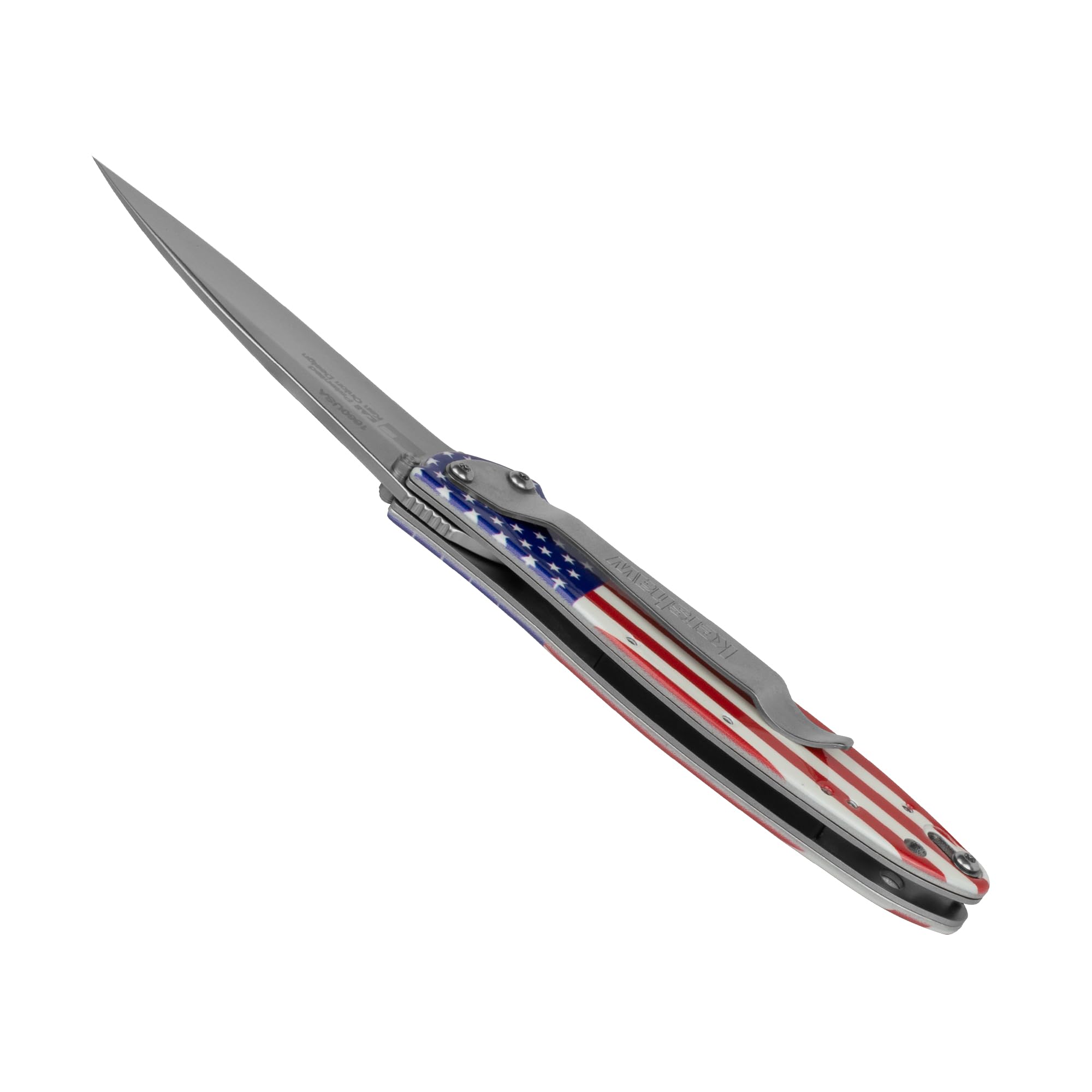 Kershaw Folding Pocket Knife Leek, 3" Sandvik 14C28N Blade, Aluminum Handle, Slim and Versatile Tool, Made in the USA